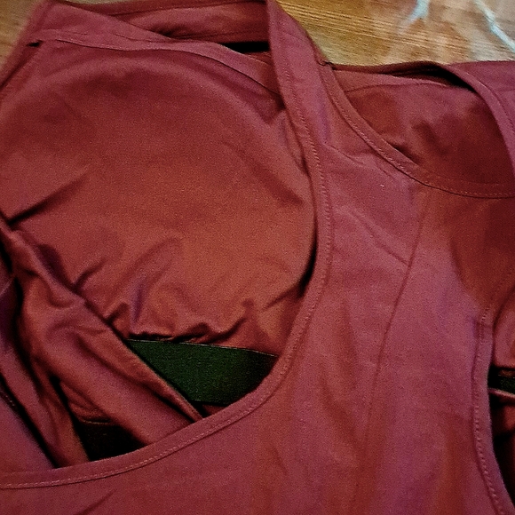 HALARA BREEZEFUL RACERBACK HIGH/LOW MIDI DRESS  L - Picture 9 of 11